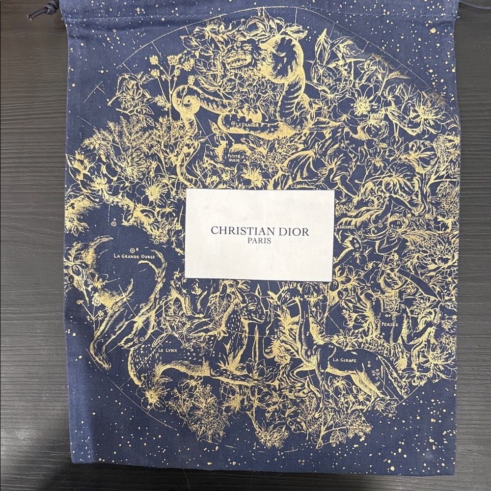 Dior Navy and Gold Garment Bag